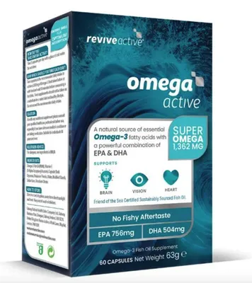 Produktbild von Omega 3 Active (756mg EPA & 504mg DHA), 60 Kapseln
