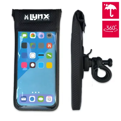 Immagine prodotto di Porta cellulare Lynx porta cellulare da bicicletta, impermeabile per smartphone, 17x8x1cm
