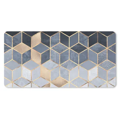 Produktbild von MuchoWow® Mauspad Mousepad Würfel - Gold - Muster 60x30 cm - Mousepads - Maus Mat - Pad - Mausunterlage - Nachhaltig