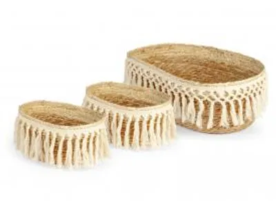 Immagine prodotto di H&H Set 3 Cestini Ovali Cm23/38