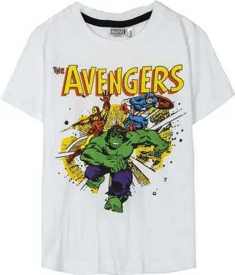 Produktbild von Kurzarm-T-Shirt für Kinder Marvel Weiß - 8 Jahre
