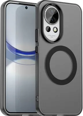 Produktbild von Magnetisch Hülle für Huawei Nova 13 / Nova 12, Schlank Durchscheinend Matt Stoßfest Handyhülle Schwarz