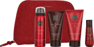 Produktbild von Foaming Shower Gel 50ml/Dry Oil 30ml/Shampoo 70ml/Conditioner 70ml Rituals Ayurveda Set