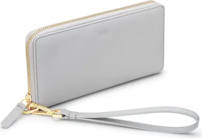 Produktbild von Original Audi Geldbörse Leder mit Handschlaufe, Damen, grau