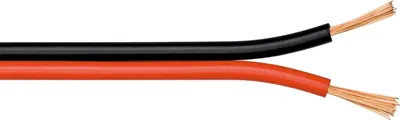 Produktbild von Reproduktorový kabel červený; černý CCA