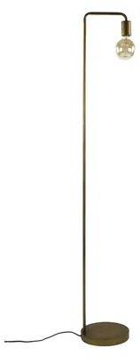 Image de Pomax, lampe sur pied, finition dorée, diamètre 25 cm, hauteur 150 cm