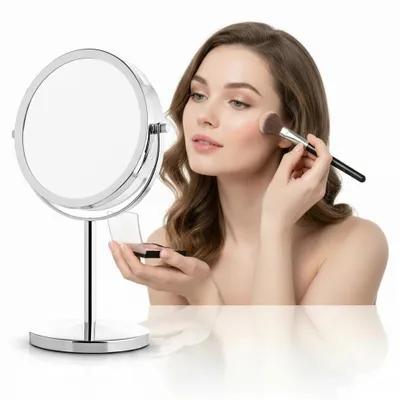 Immagine prodotto di LED 10x specchio per il trucco Specchio per il trucco Specchio per il bagno Specchio da barba