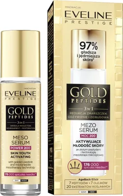 Immagine prodotto di Eveline Cosmetics Gold Peptides – siero, idratante, lenitivo