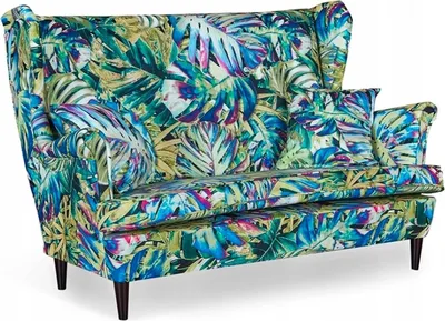 Produktbild von Family Meble Sofa Print 2-Sitzer Sofa Couch Zierpolsterung Freistehendes Lounge Sofa Bequem zum Entspannen Für Wohnzimmer Wartezimmer Büro (M120)