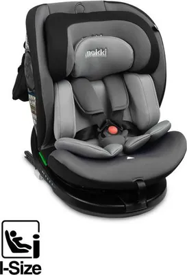 Caretero Mokki i-Size Autokindersitz, Grau, 40–150 cm, ISOFIX, 360° drehbar