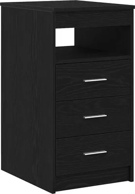 Produktbild von vidaXL Schubladenschrank Schwarz Eichen-Optik 40x50x76cm Holzwerkstoff