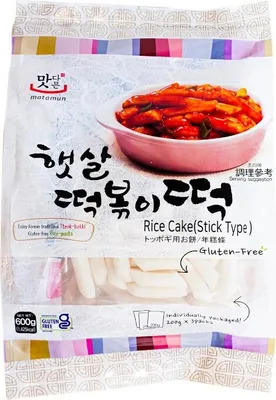 Obrázek produktu pro Matamun Rice Stick - 600g - Tteokbokki - Halal - Rýžová tyčinka - Nudle jako - Jalda