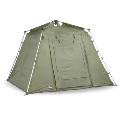 Image de Tente de bivouac Lucx Marder, modèle Angelzelt, pour 1 à 2 personnes – tente de pêche à la carpe imperméable avec sur-tente (Winterskin), tapis de sol et une colonne d'eau de 10 000 mm