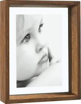 Immagine prodotto di Cornice Mascagni in legno massello 10x15 cm, marrone, con doppio vetro