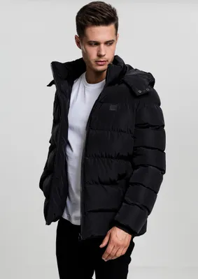 Produktbild von Urban Classics Übergangsjacke Herren Hooded Puffer Jacket schwarz 5XL