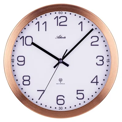 Image de horloge murale moderne Diamètre du boîtier 30 cm - Atlanta Modèle : 4371/9