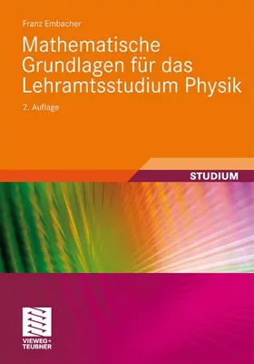Obrázek produktu pro Mathematische Grundlagen für das Lehramtsstudium Physik