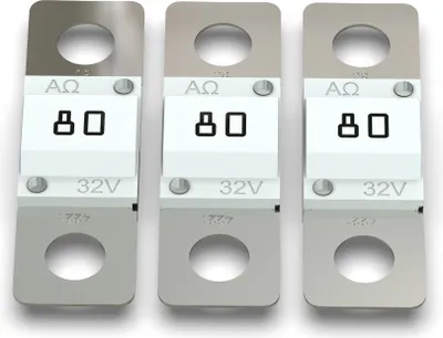 Produktbild von 3x AUPROTEC Midi Hochstromsicherung 80A Schraubsicherung weiß