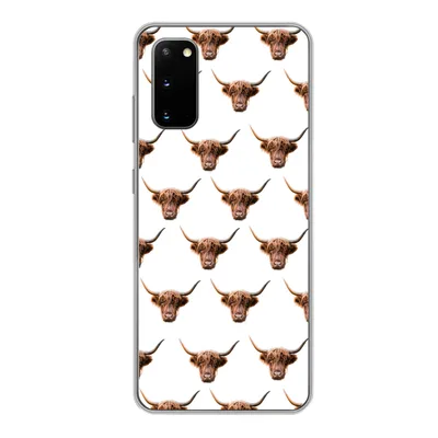 Produktbild von MuchoWow® Handyhülle Schutzhülle Hülle für Samsung Galaxy S20 Schottischer Highlander - Kuh - Muster Silikon Softcase Handy Hülle - Bild
