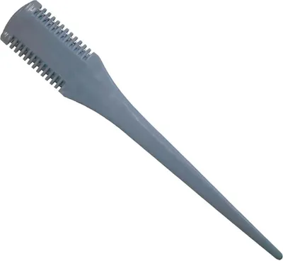A single hair razor comb on a white background.