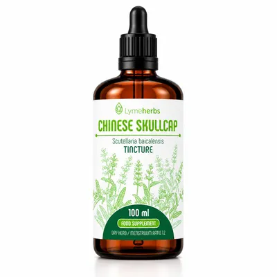 Produktbild von Baikal-Helmkraut (Chinese Skullcap, Chinesisches Helmkraut), Tincture 1:2 (100 ml), KI-generiertes Bild