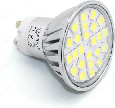 Produktbild von GU10 5050 SMD LED Spot Lampe Mit Schutzglas 4W Kaltweiß 4 Stück