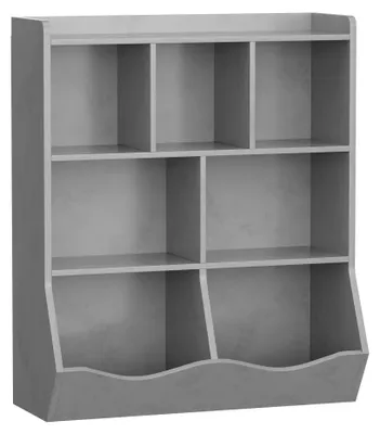 Produktbild von Spielzeugregal Kinderregal Organizer Grau 2er-Set