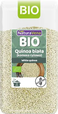 QUINOA BIAŁA (KOMOSA RYŻOWA) BEZGLUTENOWA BIO 450 g - NATURAVENA