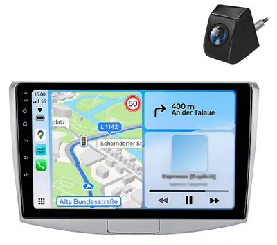 Obrázek produktu pro 10" autorádio s CarPlay a zadní kamerou pro VW Passat B6, B7, CC a Magotan (2010–2015) – GPS navigace, 4G, Bluetooth, SWC, USB, 6+128 GB, 8jádrový procesor, DAB+, Android Auto