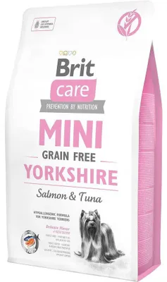 Produktbild von Brit Care Mini Grain Free Yorkshire, Adult, Yorkshire Terrier, Lachs, Thunfisch, 2 kg