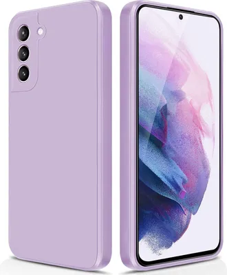 Produktbild von Silikon Hülle für Samsung Galaxy S21+ / S21 Plus 5G Flüssigsilikon Dünn Gel Gummi Matt Kratzfeste Schutzhülle Lila