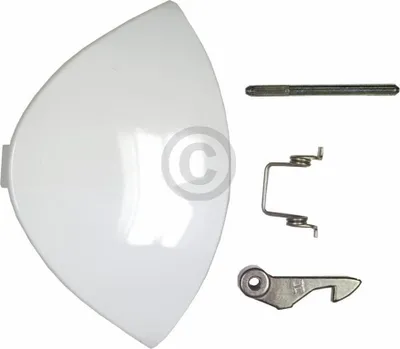 Produktbild von Kopie von Indesit, Ariston Türgriff weiß, kpl. für Waschmaschine 075323, W104, W105, W125, WD125T - Nr.: C00075323 #1