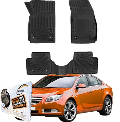 Produktbild von Trimak Autofußmatten kompatibel mit OPEL INSIGNIA  A (2008-2017) Auto Allwetter Gummimatten