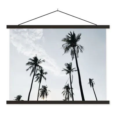 Produktbild von MuchoWow® Textilposter Palmen - Sommer - Tropisch 150x113 cm mit schwarzem Rahmen - Wohnzimmer