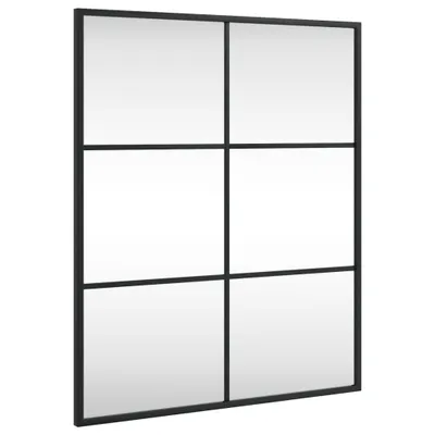 Image de Miroir mural noir 50x60 cm rectangulaire fer