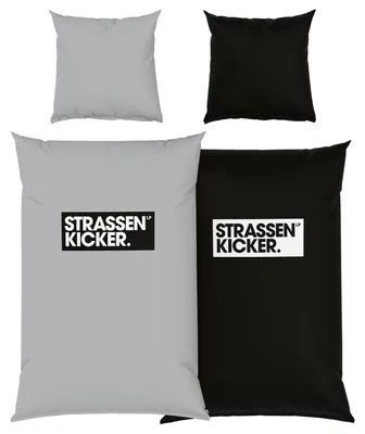 Produktbild von HERDING STRASSENKICKER Bettwäsche-Set 'Grau' - 80-x-80-cm-155-x-220-cm, Deckenbezug im Lieferumfang enthalten, Kissenbezug enthalten