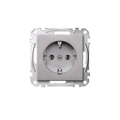 Image de MERTEN Prise 1f alu mt Système M UP IP20 ZP
