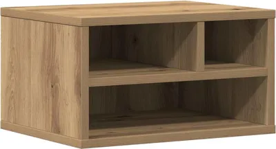 Zdjęcie produktu dla vidaXL Stojak na drukarkę Artisan – dąb, 40 x 32 x 22,5 cm, materiał drewnopochodny