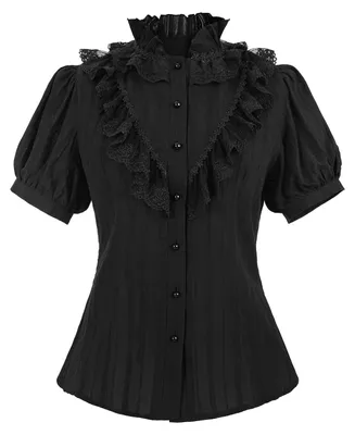 Productafbeelding van Omgoods - Vintage Victoria Blouse met Kanten Kraag