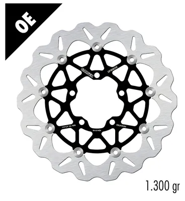 Immagine prodotto di Disco freno Galfer DF906CW WAVE®, flottante, anteriore, dimensioni 309,5x5mm, per Triumph Street