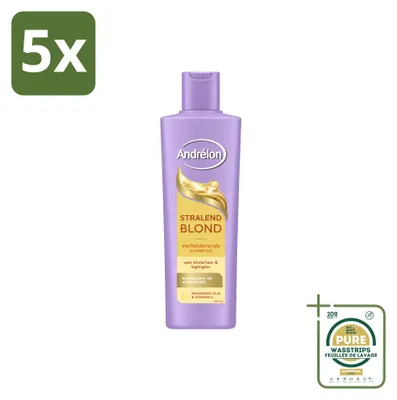 Obrázek produktu pro 5 kusů šamponu Andrélon Stralend Blond, 250 ml, balení