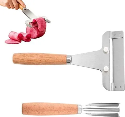 Productafbeelding van Aardappelschiller - Groente Dunschiller - Eten Bereiden - Ergonomisch Houten Handvat - N.v.t. - N.v.t.