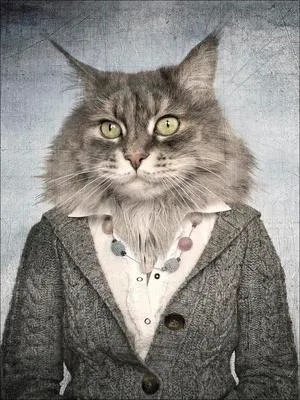 Produktbild von Leinwandbild Animal People I 57x77 cm
