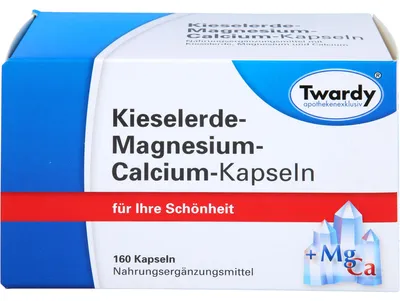 Produktbild von Twardy Kieselerde-Magnesium-Calcium-Kapseln für Ihre Schönheit, 160 St. Kapseln