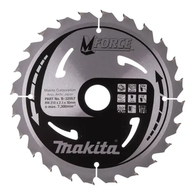 Produktbild von Makita Kreissägeblatt M-FORCE 210/30 mm, 24 Zähne, 1,4 mm, Holz