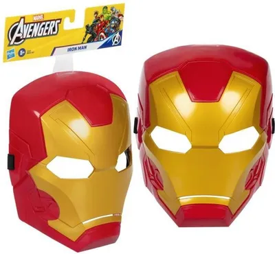 Produktbild von Iron Man Maske, Kinder Kostüm, Klassisches Design, Marvel Avengers Endgame, 5+ Jahre