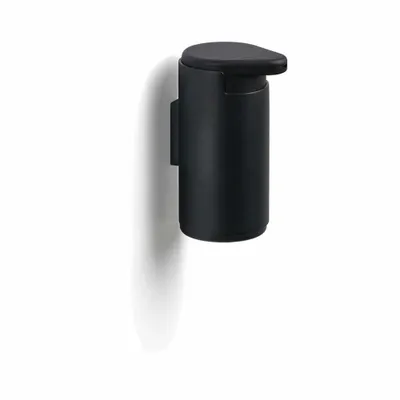 Image de Zone Denmark distributeur de savon Rim, avec support mural, doseur de savon, distributeur de dosage, aluminium / ABS, Black, 200 ml, 14645