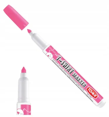 Produktbild von TOMA Textilmarker Rosa für Stoffmalerei auf Kleidung