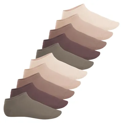 Produktbild von Footstar EVERYDAY! 10 Paar Damen & Herren Sneaker Socken - Naturtöne 35-38