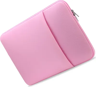 Zdjęcie produktu dla Etui na laptopa B2015 – miękka torba z zamkiem błyskawicznym, 14 cali, zamiennik torby na laptopa MacBook Air, Pro, Ultrabook, kolor różowy